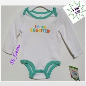 New Kid Long Sleeve White Baby Onesie